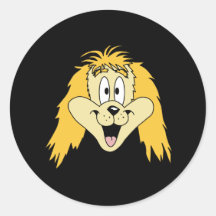 Cute Shaggy Dog Cartoon. Stickers