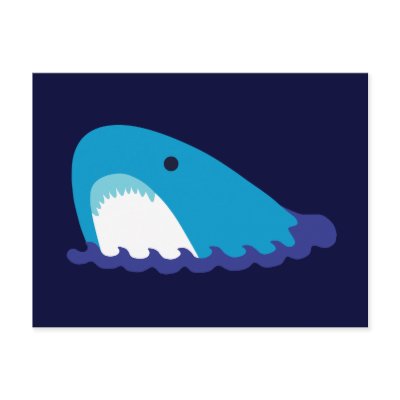 Cute Shark Post Card