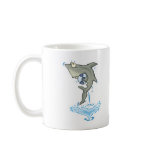 cute shark with ball mugs