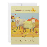 Cute Sheep: Cute Kids Birthday Party Invitations