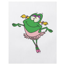 cute silly ballerina ballet froggy frog custom flyer