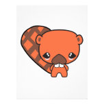 cute silly kawaii beaver invitations