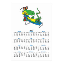 cute silly lounging sun lizard cartoon business card templates