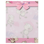cute silly pillow fighting fight monkeys  cartoon flyers