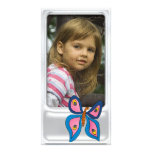 Cute silver photo frame with butterfly photo cards