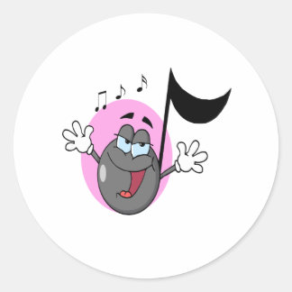 Happy Face Music Notes Stickers and Sticker Transfer Designs - Zazzle UK