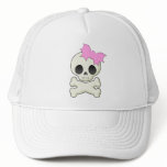 Cute Skull n Crossbones with Bat Bow Mesh Hats