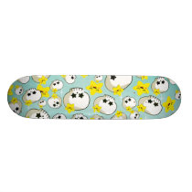 Cute Skulls And Stars Pattern skateboards