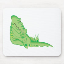 cute sleeping alligator mouse mats