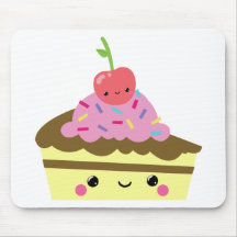 Cute Slice of Kawaii Ice Cream Cake Mouse Mat