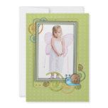 cute slippery snail photo frame Gift Greeting invitations
