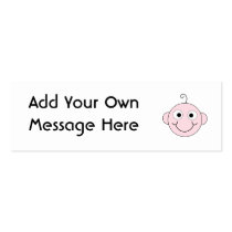 Cute Smiling Baby. Custom Text. Business Card Templates