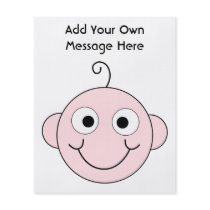 Cute Smiling Baby. Custom Text. Flyers