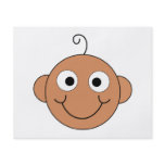 Cute Smiling Baby. Dark Skin. Vector. Custom flyers