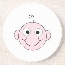 Cute Smiling Baby. Drink Coaster