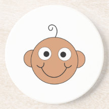 Cute Smiling Baby. Drink Coaster