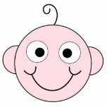 Cute Smiling Baby. Vector illustration. Custom photo sculptures