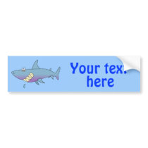 Cute Smiling Cartoon Shark Customisable Template