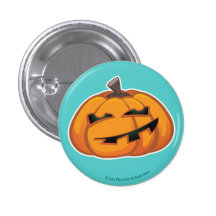 Cute Smiling Halloween Pumpkin Button / Badge