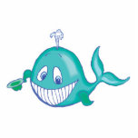 cute smiling little whale photo sculptures