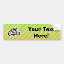 Cute Snail Design Bumper Sticker