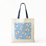 Cute Snowman and Snowflake Print bags
