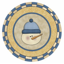 Cute Snowman Christmas Ornament Acrylic Cut Out