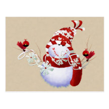 Cute Snowman Postcard