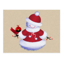 Cute Snowman Postcard