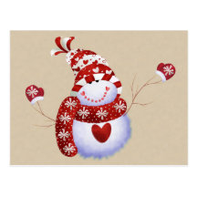 Cute Snowman Postcard