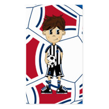 Cute Soccer Boy Bookmark Business Card
