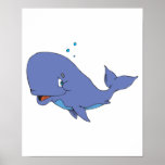 cute sperm whale posters