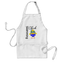 Cute Sporty Swimming Chick Aprons