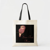 Cute Spotted Owl Canvas Bags
