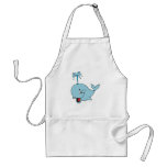 cute spouting whale aprons