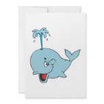 cute spouting whale invitations