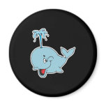 cute spouting whale magnets