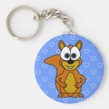 Cute Squirrel Cartoon Key Chain