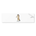 Cute Standing Horse Poingting Hand Up Showing bumper stickers
