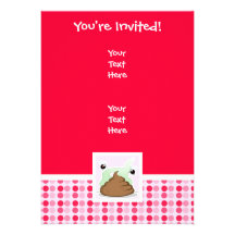 Cute Stinky Poo Invite