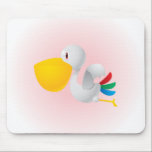 Cute Stork Mousepad mousepads