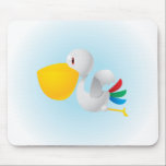 Cute Stork Mousepad mousepads