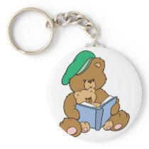 Cute Story Time Teddy Bear Design Keychains