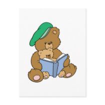 Cute Story Time Teddy Bear Design Post Card