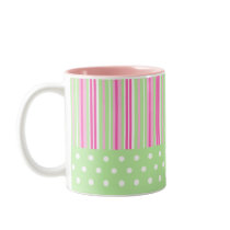 Cute Stripes and Polka Dots mug