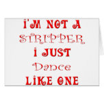 Cute Stripper, Exotic Dancer Merchandise cards
