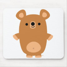 Cute Strong Cartoon Bear mousepad