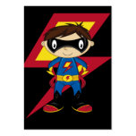 Cute Superhero Boy Business Card Templates