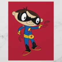 Cute Superhero Boy Flyers