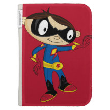 Cute Superhero Boy Kindle Cases